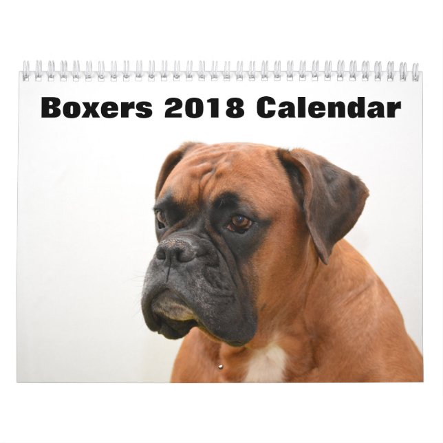 Boxer-Hunde 2018 Kalender (Titelbild)