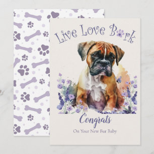 Boxer-Hunde Adoption, Gotcha-Tag Karte