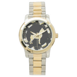 BOXER-HUNDE-BLING ARMBANDUHR