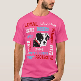 Boxer Hunde ich Liebe mein Boxer Design für Boxer  T-Shirt