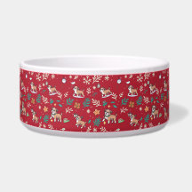 Boxer-Hunde-Schüssel Weihnachten Süß Kawaii Feiert