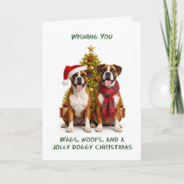 Boxer Hunde Weihnachten