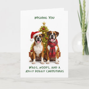 Boxer Hunde Weihnachten