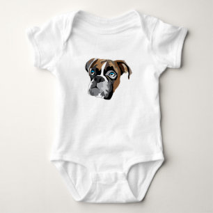 Boxer-Hundebodysuit Baby Strampler
