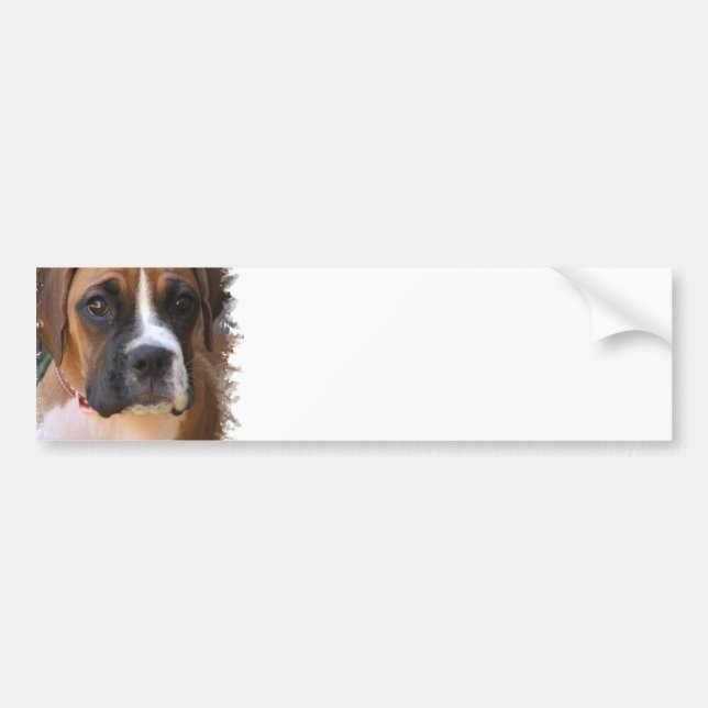 Boxer-Hundeentwurfs-Autoaufkleber Autoaufkleber (Vorne)