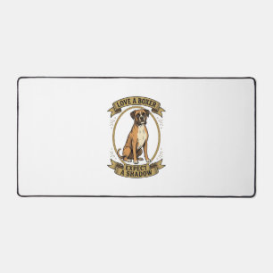 Boxer-Hundefreund-Shirt Vintage-Gravur Lustiges Ha Schreibtischunterlage