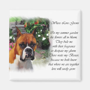 Boxer-Hundekunst-Geschenke Magnet