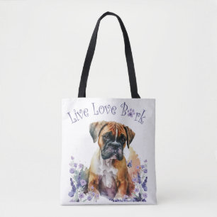 Boxer-Hundemutter Blumen