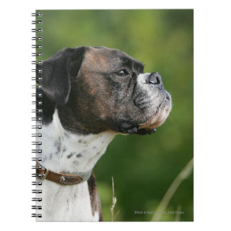 Boxer-Hundeprofil Notizblock