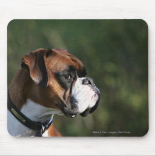 Boxer-Hundeseiten-Profil Mousepad