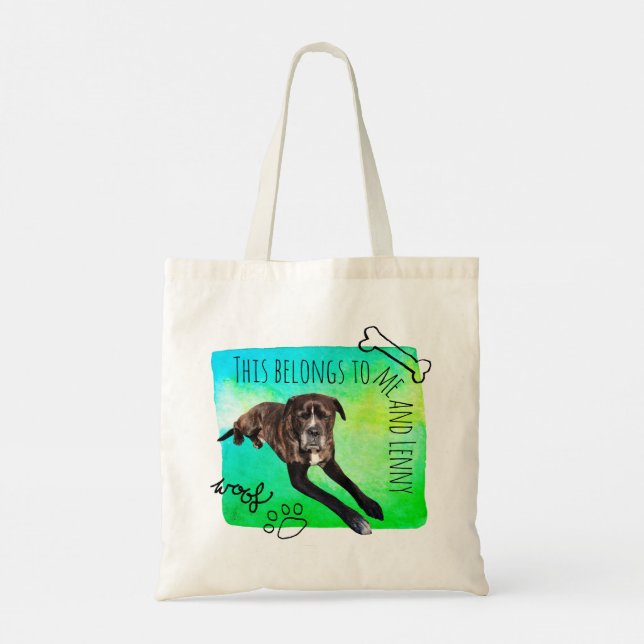 Boxer-Hundetasche Tragetasche (Rückseite)