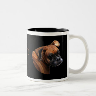 Boxer-HundeTasse Zweifarbige Tasse