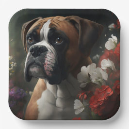 Boxer Hundeteller Pappteller