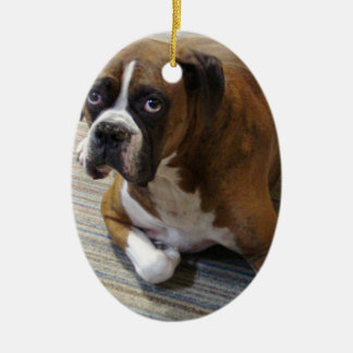 Boxer-Hundeverzierung Keramikornament