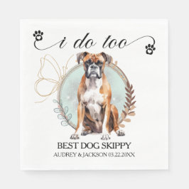 Boxer I do ToNapkins with Dogs Foto Serviette