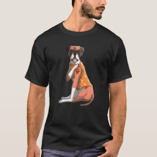 Boxer I Liebe Mama Tattoo Dog T-Shirt