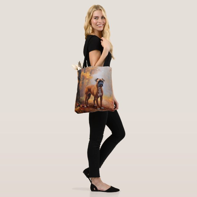 Boxer im Herbst Leaves Fall Inspiriert (Am Model)