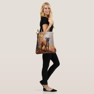 Boxer im Herbstlaub-Fall inspirieren