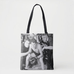 Boxer in der Ecke mit Trainernboxen, Vintage, Retr
