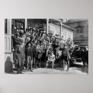 Boxer Jack Johnson and Trainers, Anfang des 20. Poster