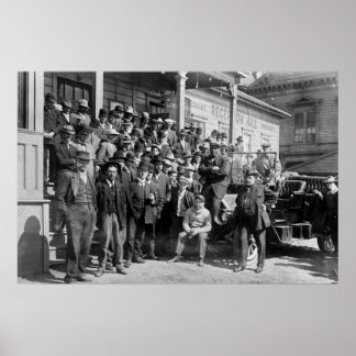 Boxer Jack Johnson and Trainers, Anfang des 20. Poster