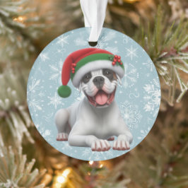 Boxer Jingle All the Way Weihnachten Ornament