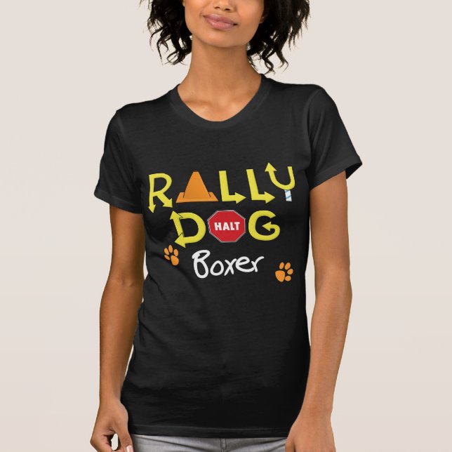 Boxer-Kundgebungs-Hund T-Shirt (Vorderseite)
