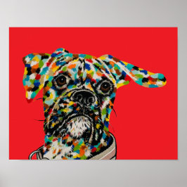 Boxer-Kunst  Poster