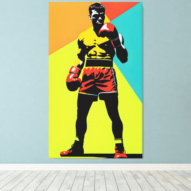 Boxer Leinwanddruck (Insitu (Holzboden))
