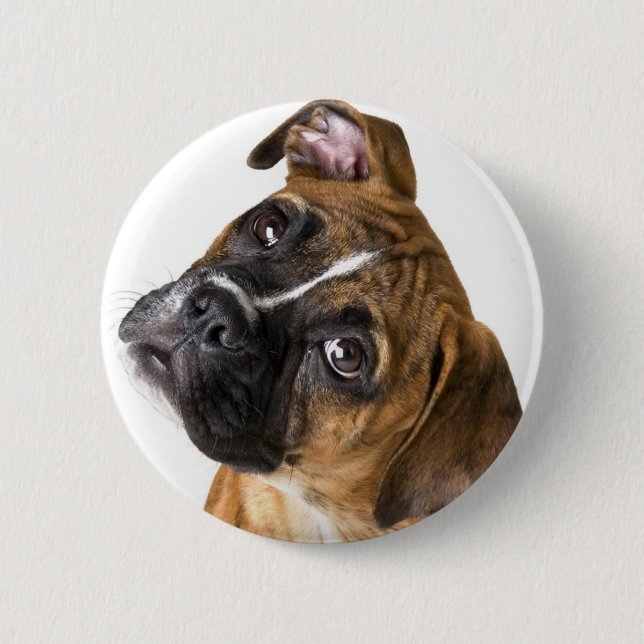 Boxer-Liebe Button (Vorderseite)