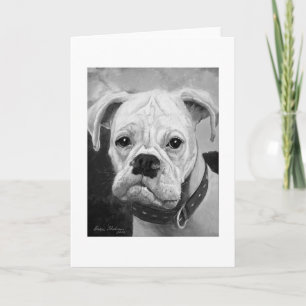 Boxer Liebe Grußkarte Karte