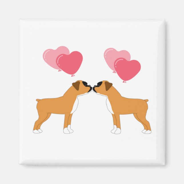 Boxer Liebe Magnet (Vorne)