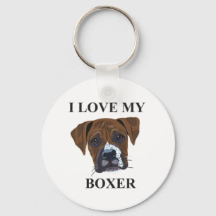 Boxer Liebe Schlüsselanhänger