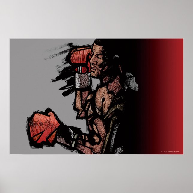 Boxer liegt runter poster (Vorne)