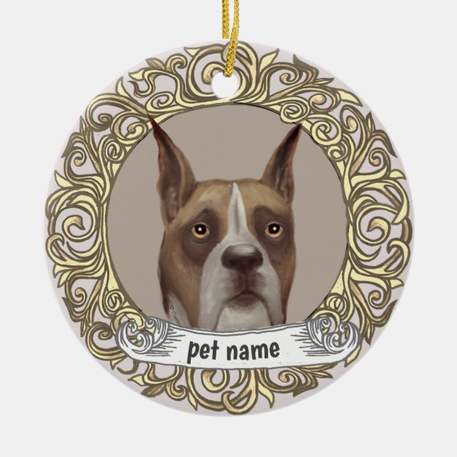 Boxer Love Memory Ornament (Vorne)
