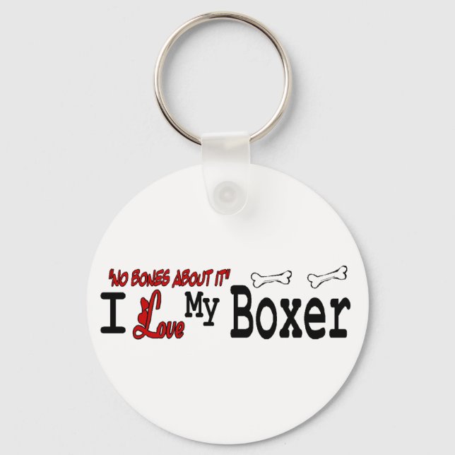 Boxer Lovers Geschenke Schlüsselanhänger (Vorderseite)