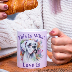 Boxer macht das, was Liebe macht Kaffeetasse