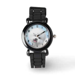 Boxer-Malerei - Niedliche Original Hunde-Kunst Armbanduhr