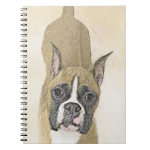 Boxer-Malerei - Niedliche Original Hunde-Kunst Notizblock