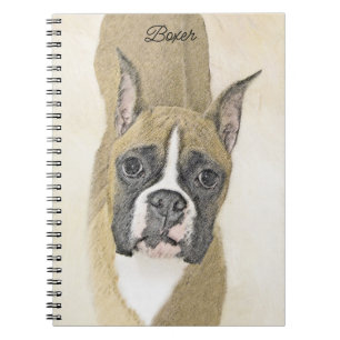 Boxer-Malerei - Niedliche Original Hunde-Kunst Notizblock