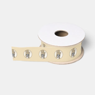 Boxer-Malerei - Niedliche Original Hunde-Kunst Ripsband