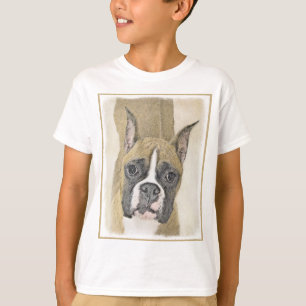 Boxer-Malerei - Niedliche Original Hunde-Kunst T-Shirt