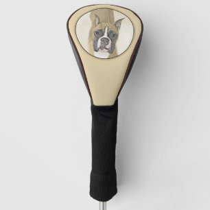 Boxer-Malerei - Niedliche Original-Hundekunst Golf Headcover