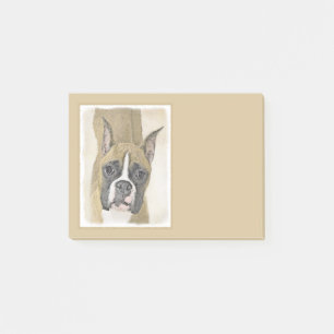 Boxer-Malerei - Niedliche Original-Hundekunst Post-it Klebezettel