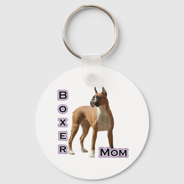 Boxer Mama 4 - Schlüsselanhänger (Vorderseite)