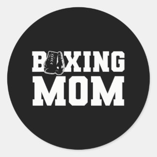 Boxer Mama Boxhandschuhe Runder Aufkleber