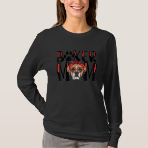 Boxer Mama Hausbesitzer Boxer für Mama Mama Mother T-Shirt