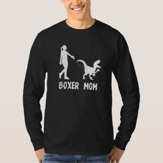 Boxer-Mama-Hund-Dinosaurier-Hund-Mama-Leben T-Shirt