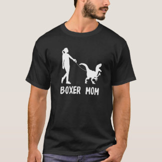 Boxer-Mama-Hund-Dinosaurier-Hund-Mama-Leben T-Shirt