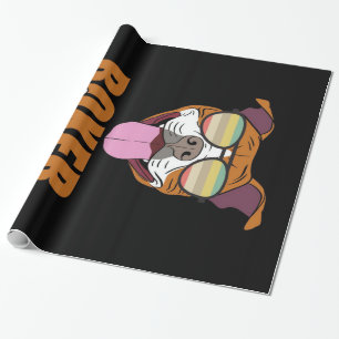 Boxer Mama Personalisiert zu meiner Mama Geschenkpapier